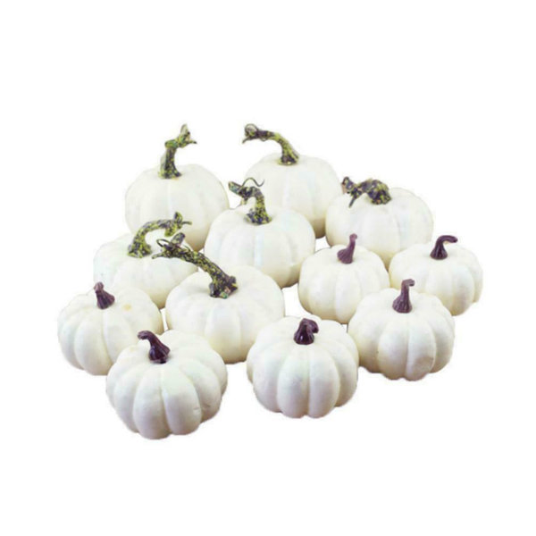 12 Citrouilles Artificielles En Mousse - Décoration Halloween Et Automne